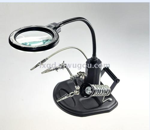te-802led magnifying glass repair phone magnifier circuit board welding auxiliary tool pcb circuit board with light