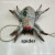 Bat, spider, mouse, pig head Halloween pendant accessorized with zombie bats corrupting spiders and rotting mice