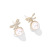 Bow Earrings Female Temperament Korean Faux Pearl Earrings Tide Simple Stud Earrings Internet Celebrity Silver Pin Earrings