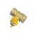 Brass butterfly handle ball valve