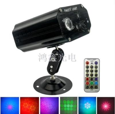 Stage lamp mini laser lamp outdoor remote control mini laser lamp four in one six in one pattern