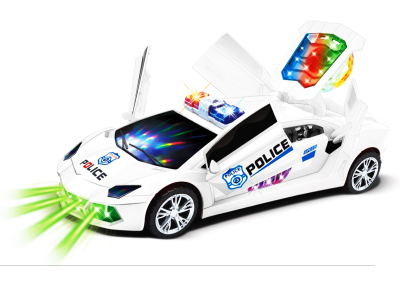 POLICE  CAR SPIN CAR BATTERY CAR