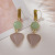 Sterling Silver Needle Earrings Fresh Peach Heart All-Match Earrings Elegant Earrings Fashion Simple Eardrops