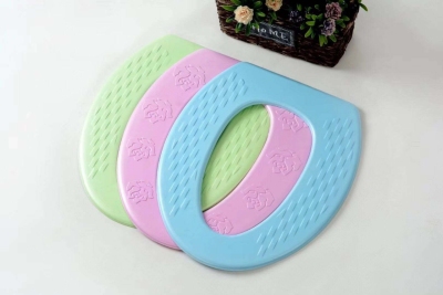 Summer toilet seat high terms paste toilet seat EVA waterproof beautiful toilet washer to sit and stick