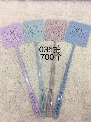 035 summer plastic fly swatter mosquito swatter durable mesh surface handle manual fly swatter mosquito swatter