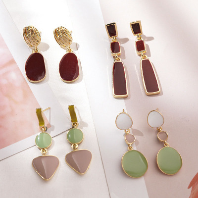 Sterling Silver Needle Earrings Fresh Peach Heart All-Match Earrings Elegant Earrings Fashion Simple Eardrops