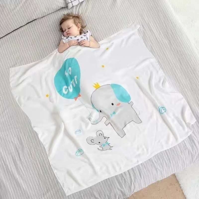 Air conditioning blanket by baby blanket newborn baby holding blanket children Air conditioning blanket cool in summer by ice silk bamboo fiber nap blanket
