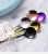 High-grade 304 stainless steel tableware lengthened thin handle small round spoon mixing spoon coffee spoon ice spoon