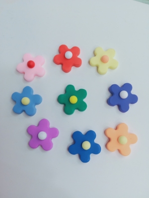 Resin Polymer Clay Soft Rubber Ear Stud Accessories Keychain