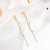 Silver Pin Earrings Trendy Fairy Temperamental Tassel Korean Petal Fashion Earrings All-Match Ear Jewelry