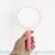 Original Design Ins Fun Silicone Hand-Hold Mirror Beauty Salon Beauty Makeup round Hand-Held Makeup Mirror