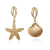 Hot-selling fashion personality in Europe and the United States all together with the sea seashells asymmetric conch sta