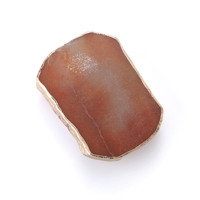 Natural stone slice mobile phone grip airbag mobile phone accessories red aventurine
