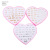 Heart box earrings plastic gold student earrings custom two yuan store accessories goods box wholesale