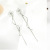 Silver Pin Earrings Trendy Fairy Temperamental Tassel Korean Petal Fashion Earrings All-Match Ear Jewelry