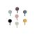 10 clothes hook strong rubber wall perforation kitchen door behind creative cute key bathroom