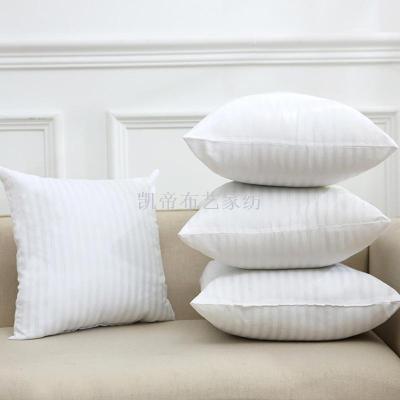 Factory direct woven cotton polyester striped white three - dimensional PP cotton pillow core grinding as pillow core wholesale