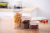 883 Household Grain Storage Box Food with Lid Cereal Can Plastic Transparent Storage Box Three-Piece Sealed Cans