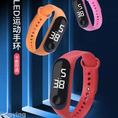 New M3 Button White Light LED Watch Fashion Student Couple Waterproof Leisure Sport Watch Electronic Watch