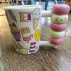 Kafka creative new icecream handle cup ceramic cup mug novelty water cup coffee cup student
