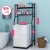 The bathroom toilet bathroom toilet closestool washing machine shelf multi - function ground multi - layer stainless steel shelves