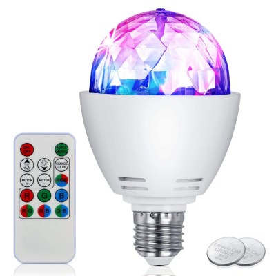 Mini 3W E27 RGB disco ball bulb for sale