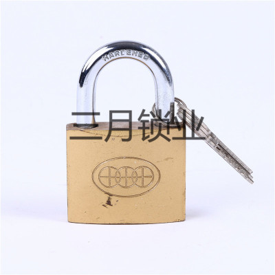 General lock small padlock imitation copper padlock students wardrobe small lock case lock warehouse door iron lock head