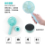 Hand-held fan outdoor portable USB charging small fan lithium battery with a base for three speed adjustment