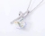 Sterling silver necklace with swarovski element crystal