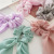 Europe and the United States Spring and summer New Chiffon thin bow ribbon Tassel Large intestine Roaring cross-border hot selling female headwear fabric hair ring