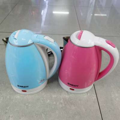 The inner stainless steel and outer plastic double layer anti-hot kettle automatically power off