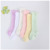 The Spring and Autumn new combed cotton mesh children socks candy color pure color baby middle stockings big children breathable socks wholesale