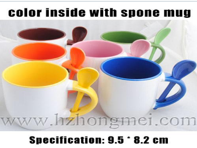 Inner Handle Color Spoon Mug