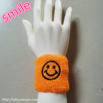 Classic smiley face wristband glasses male sunglasses male expression knitted wristband children knitted wristband 