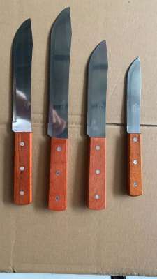 Factory Customized African Hot Style 5005 Wooden Handle Butcher Knife Kitchen Knife Fruit Knife