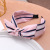 Manufacturers direct new Korean version of striped bow hair accessories fashion ladies cloth art knot hair accessories wide edge hair hoops