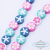 Polymer Clay round Beaded DIY Ornament Handcraft Material Accessories Cute Multi-Color Petals Five-Pointed Star with Holes