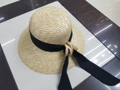 Summer Sun Hat Natural Grass Straw Straw round Head Drooping Hat