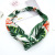 Summer instagram's new cloth art chiffon hair band with Korean middle cross knot for flamingo head in banana leaf