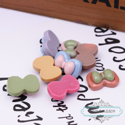 DIY Handmade Jewelry Accessories Cartoon Bow Resin Hair Accessories Clothing Shoes and Hat Decoration
