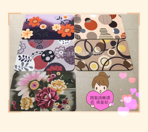 new thick loop velvet cartoon hd printed floor mat belgium door mat polyester non-slip mat entrance door mat
