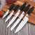 Stainless steel cutlery for chef 's knives with various handles