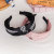 New Korean version of the hair hoop plaid retro design and color wide edge cross knot hair clip headband pressure hair female manufacturers direct