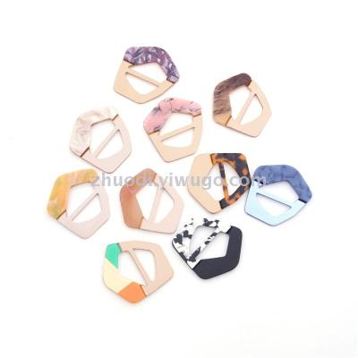 DIY button knot metal garment corner button date button button T shirt triacetate belt silk scarf button