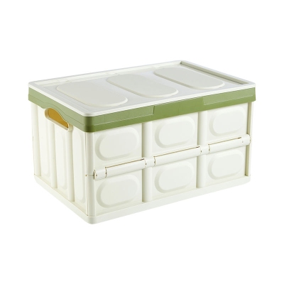Folding storage box car storage box space saving plastic storage box with lid home office storage gadget