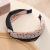 Japan and South Korea new contracted hair act the role ofing South Korean version lace mesh yarn splicing impact color wave point knot cross wide hair hoop - female