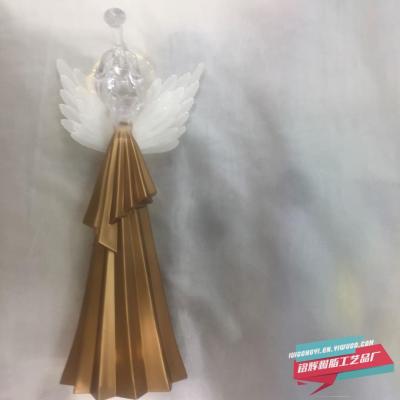 Acrylic Christmas Gifts Religious Cross Decorated Catholic Jesus Christmas Supplies 30cm fiber Angel