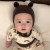 Instagram Korea's same monochrome twin ball baby cap for both boys and girls