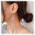 Korean Pearl Heart Popular Earrings for Women Heart Shaped Tassel Earrings Long Sterling Silver Needle Pentagram Stud Earrings Women
