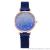 Fashionable hot-selling ultra-thin star 1-12 digital magnetic magnetic magnetic strap watch for ladies watch quartz